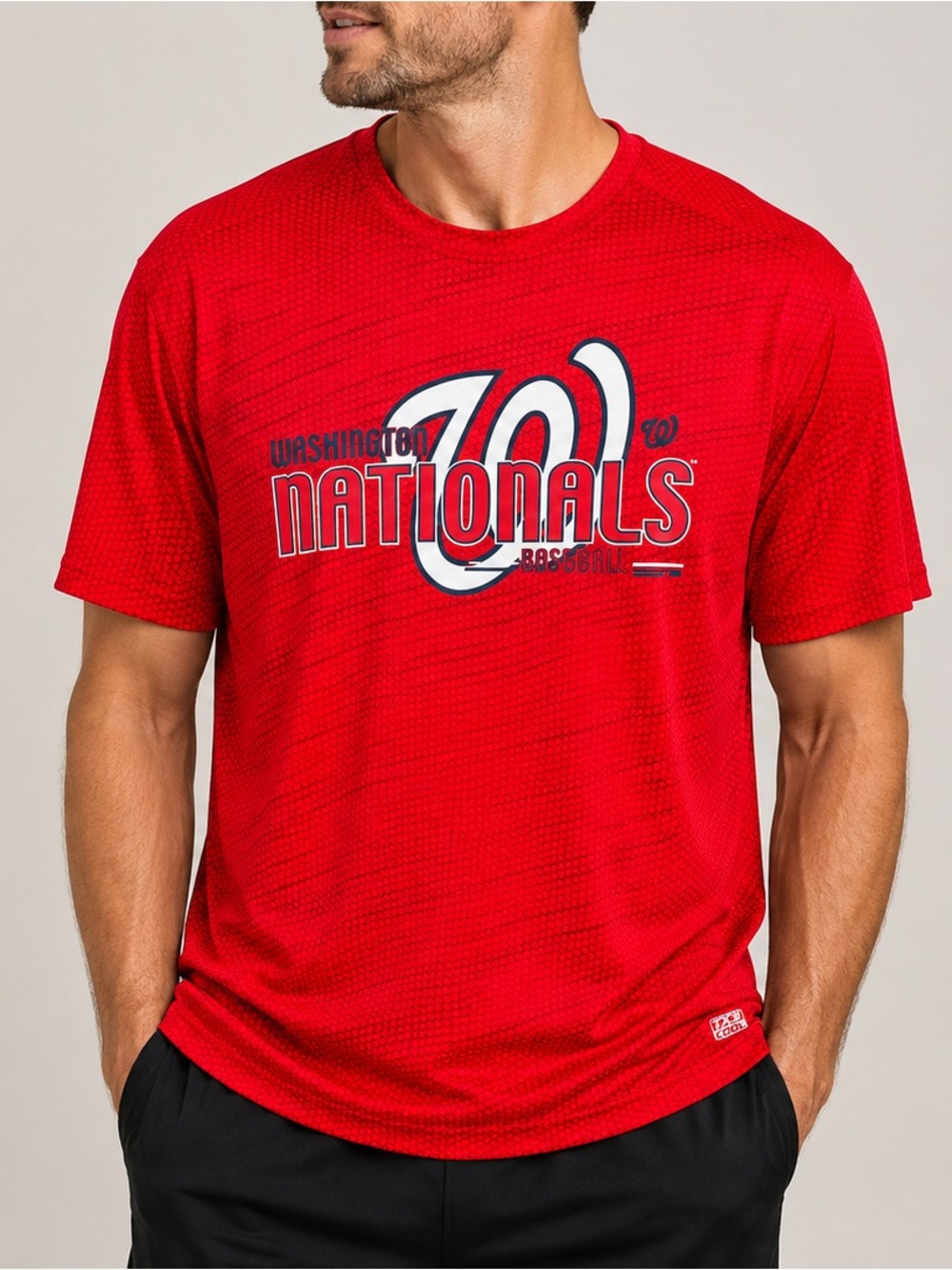 Washington Nationals Men's TX3 Cool Performance Short Sleeve T-Shirt Size XL